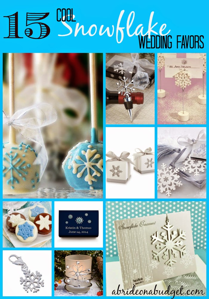 A Bride On A Budget: 15 Cool Snowflake Wedding Favors