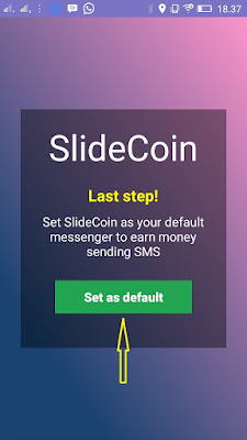 Set as default Slidecoin