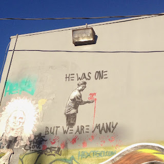 ever changing streetart on Melrose in LA 
