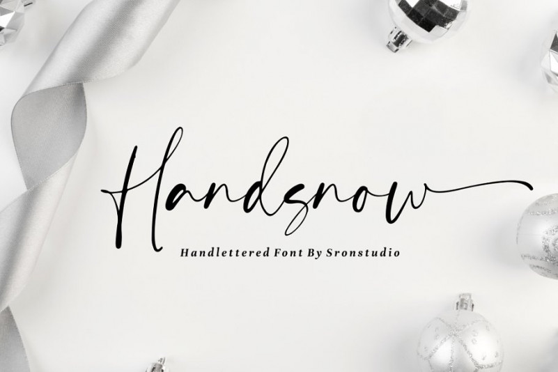 Handsnow Font - Free Beautiful Calligraphy Typeface