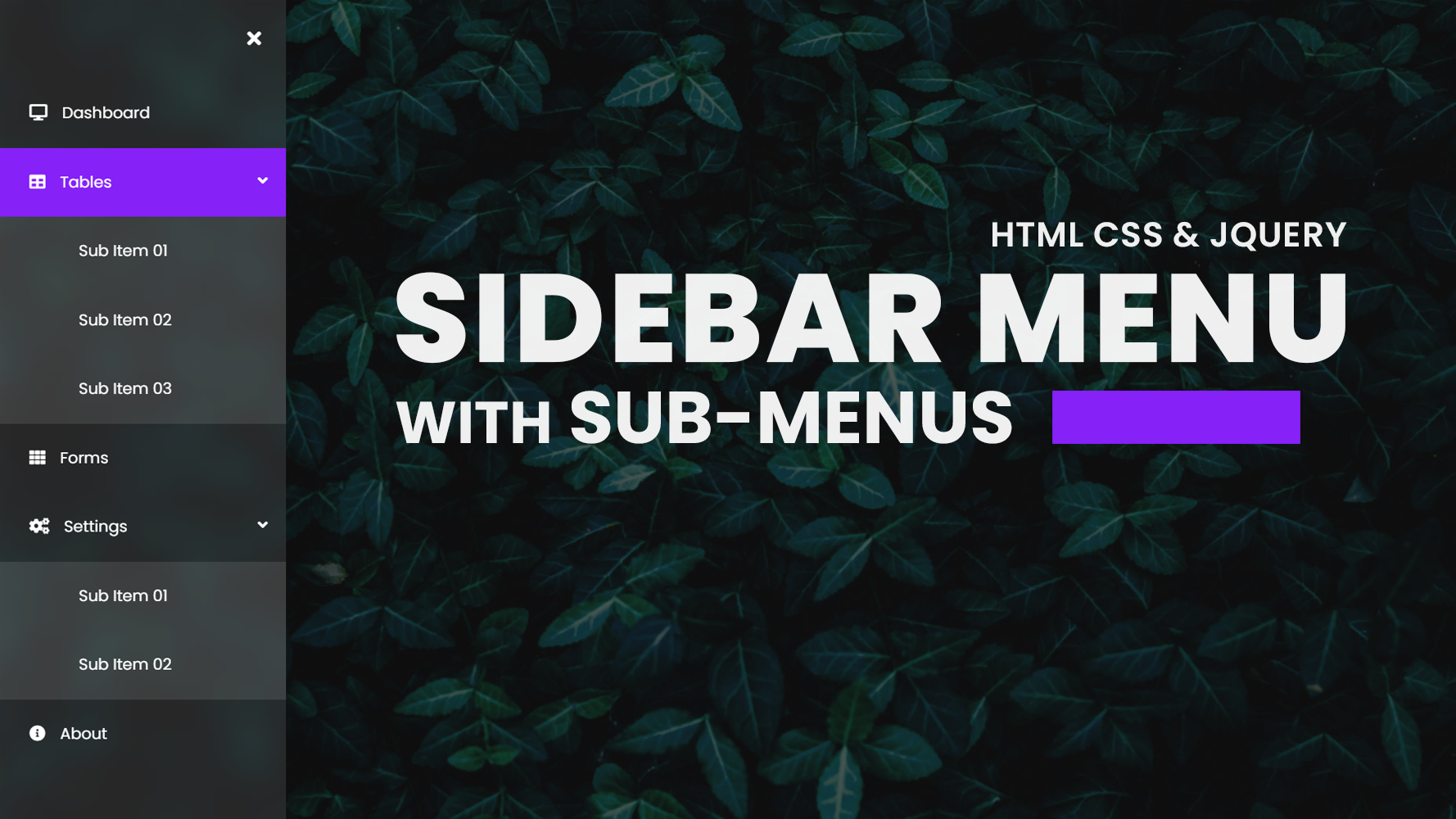 sidebar-menu-dashboard-template-ui-side-navigation-bar-only-using-css