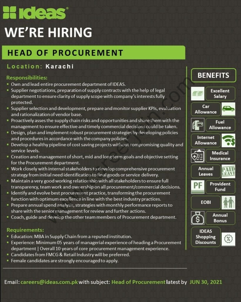 Ideas by Gul Ahmed Jobs June 2021 in Pakistan - Apply via careers@idea.com.pk Ideas by Gul Ahmed Jobs June 2021 in Pakistan - Apply via careers@idea.com.pk