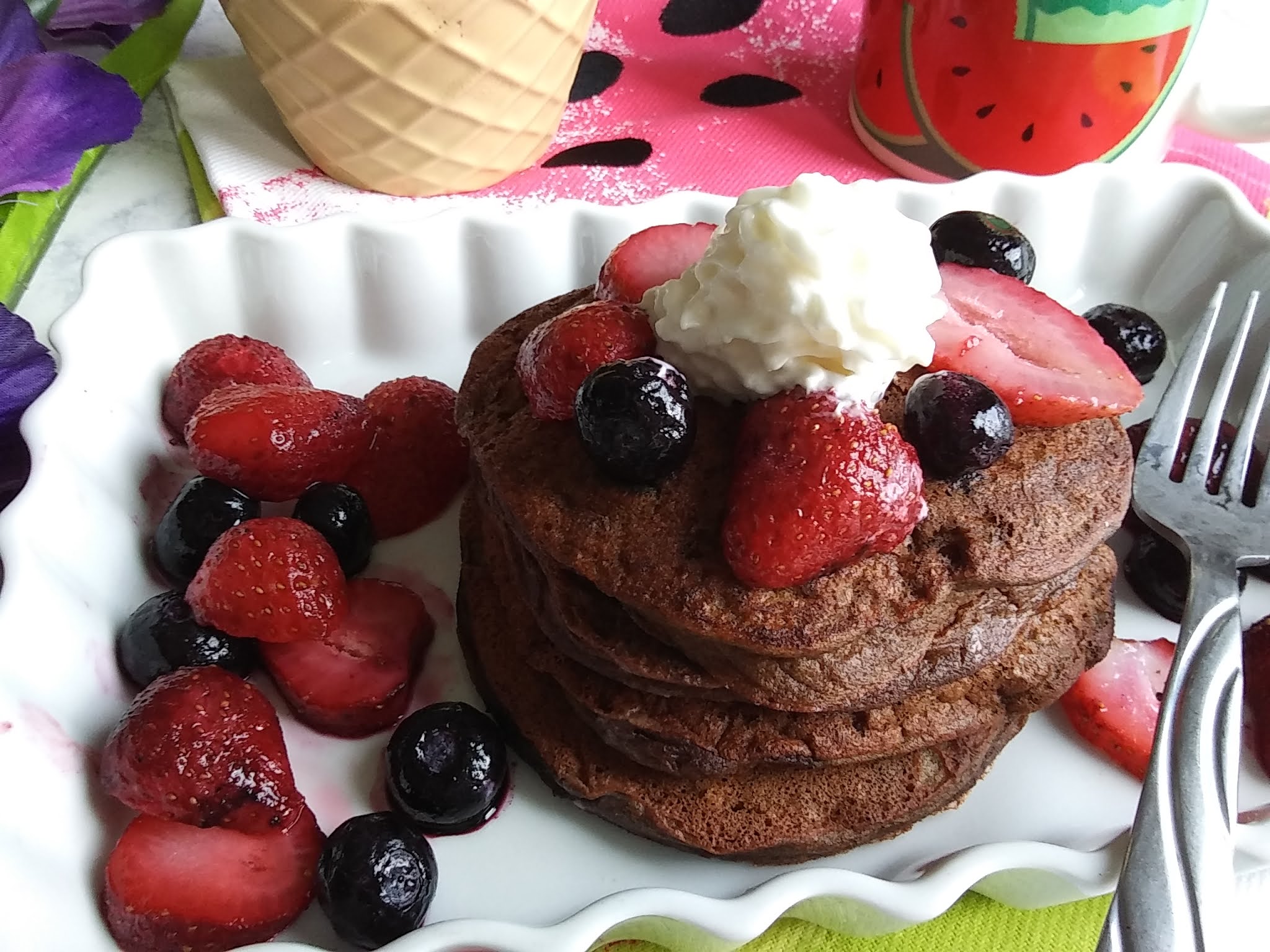 Make different flavors of healthy pancakes