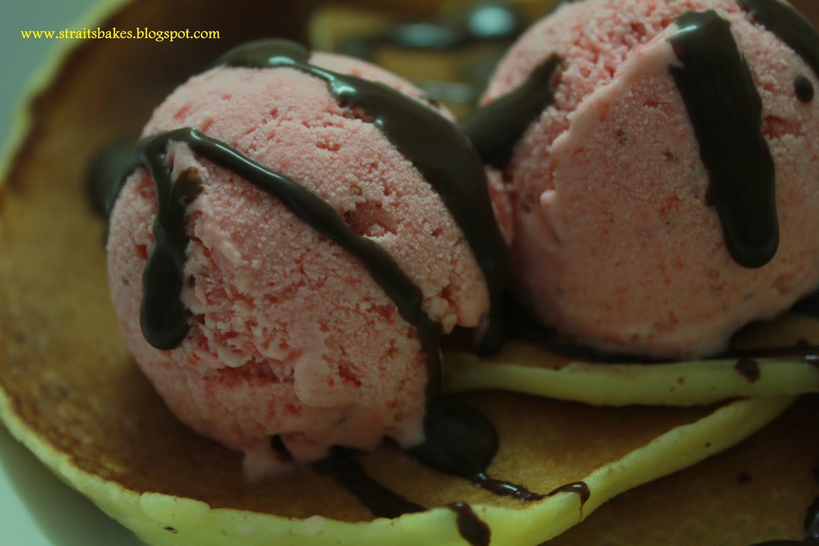 What's Baking?? Pancake with Strawberry Ice Cream