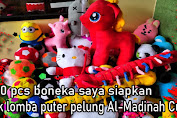 Support 70pcs boneka untuk dorprise lomba puter pelung Al-Madinah di Surabaya