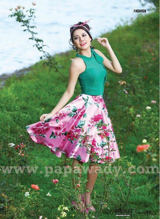 Myanmar Model May For Fashion Magazine Photoshoot