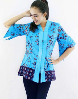 Model baju batik kerja atasan Model baju batik kerja atasan