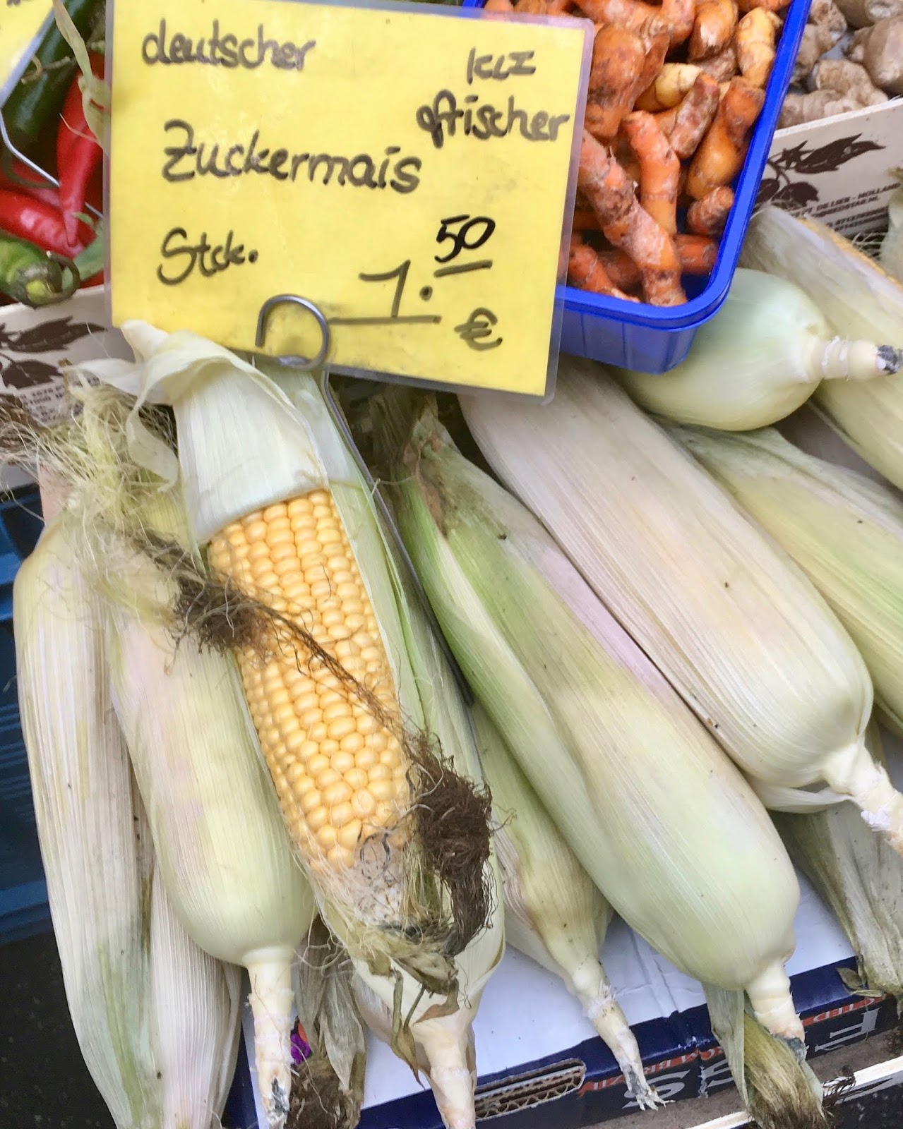 Maiskolben Aus Dem Ofen