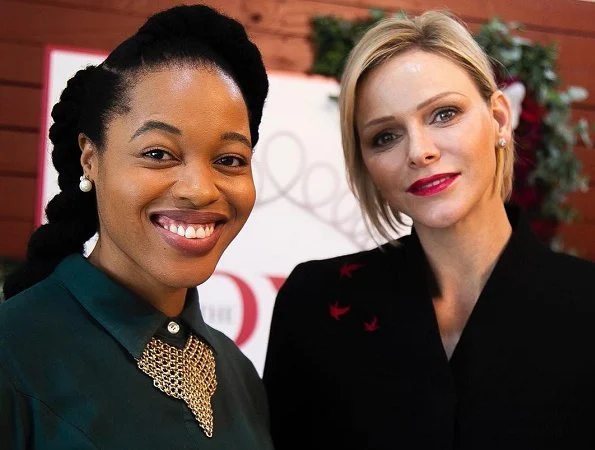 Thando Aaliyah Kubheka, a magazine reporter, shared two photos on her Instagram account, showing herself and TPrincess Charlene together.