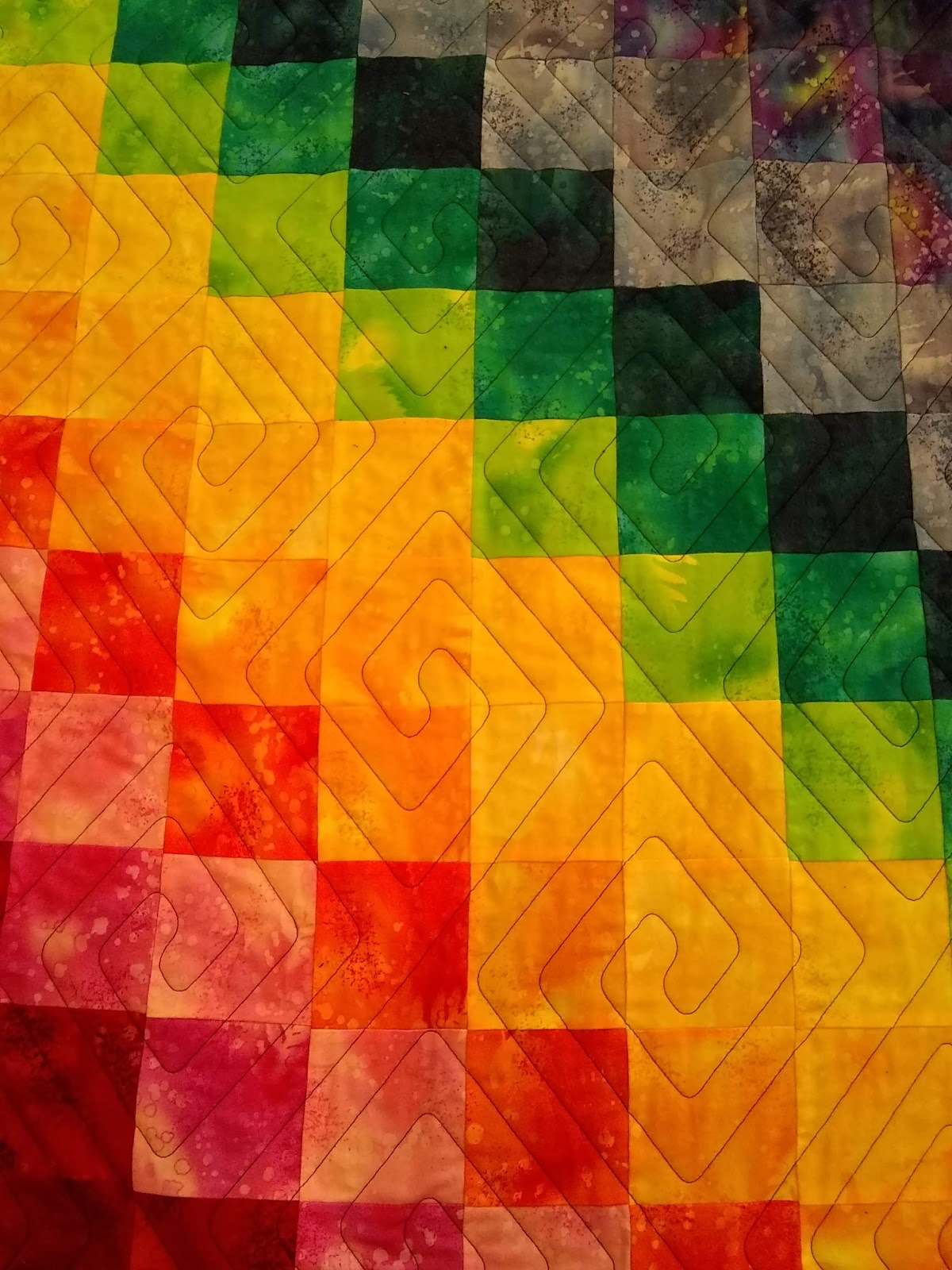 myquilter Rainbow colors quilt