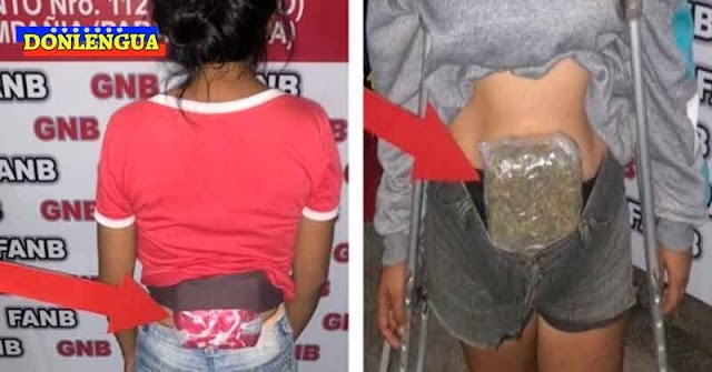 Detenidas por llevar panelas de marihuana dentro de su ropa