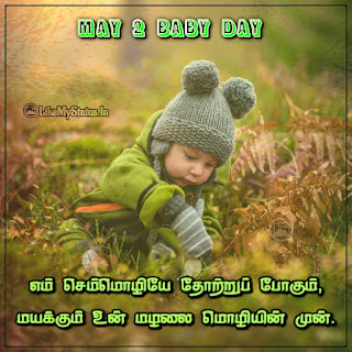 May 2 Baby Day Tamil Wishes