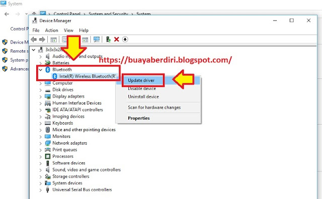 Cara memperbarui driver bluetooth di Windows 10 tidak tersedia 