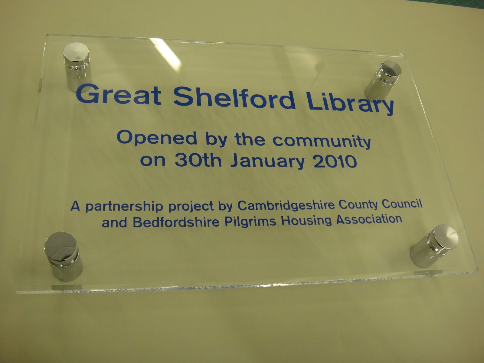 Signage work by Creative Sign and Design Ltd, Warwickshire Perspex