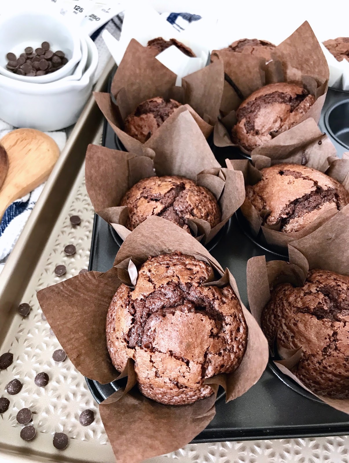 Chocolate Chip Brownie Muffins