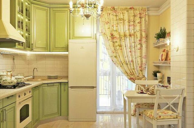 Interior design of a small kitchen