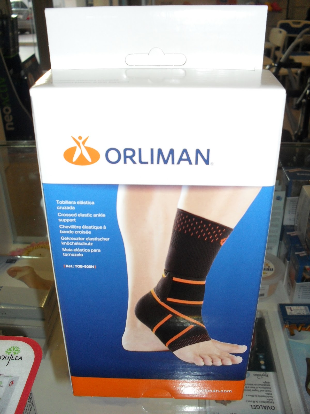 TOBILLERA CRUZADA CON VENDAJE ORLIMAN