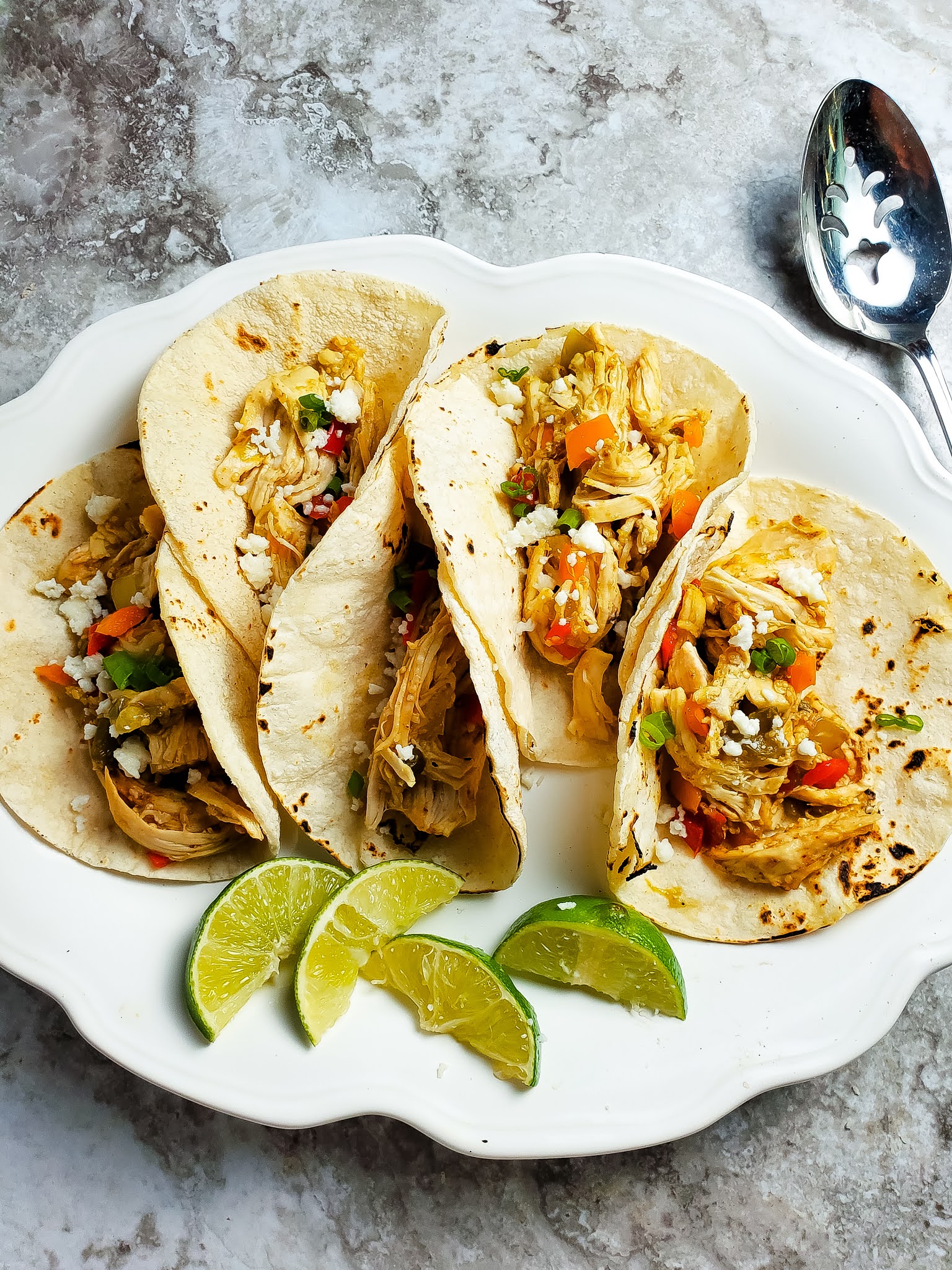 Slice of Southern Taco Tuesday Chicken & Bell Pepper Tacos