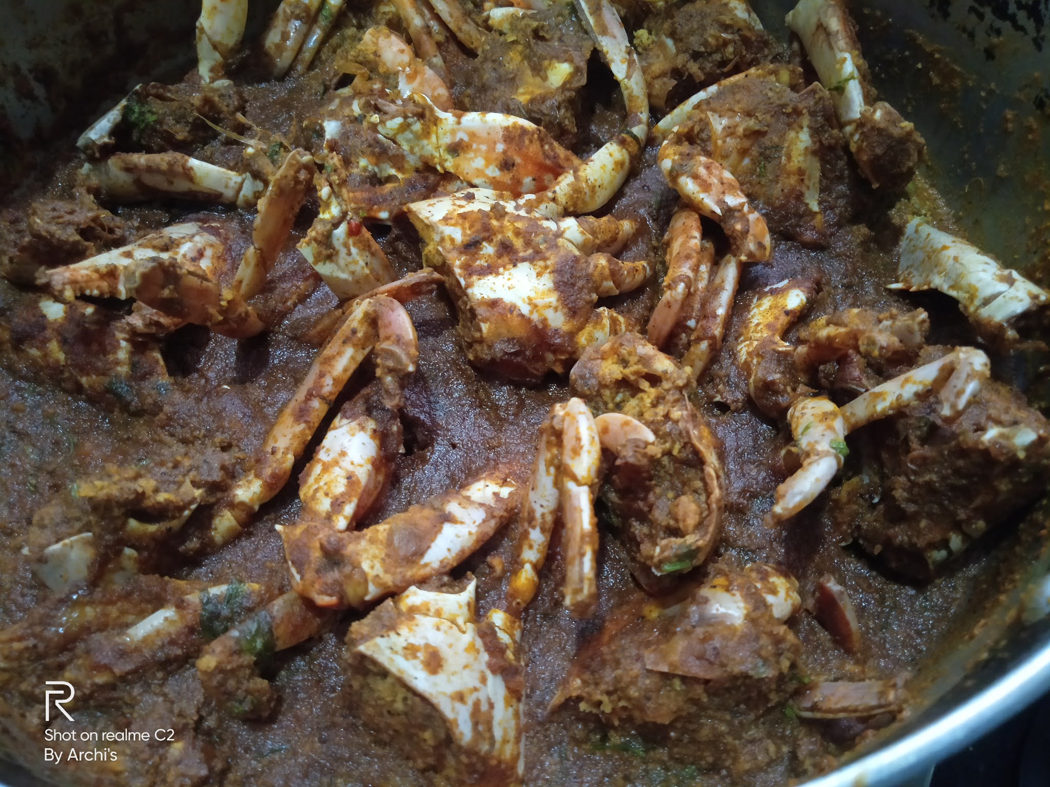 Crab ghee roast sukha