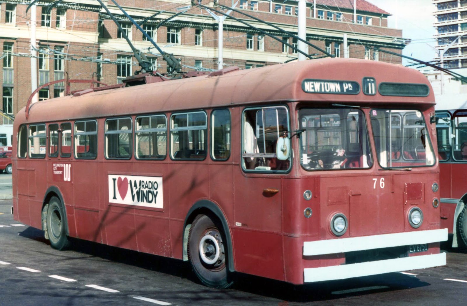 transpress nz Wellington trolley bus from the 1960s