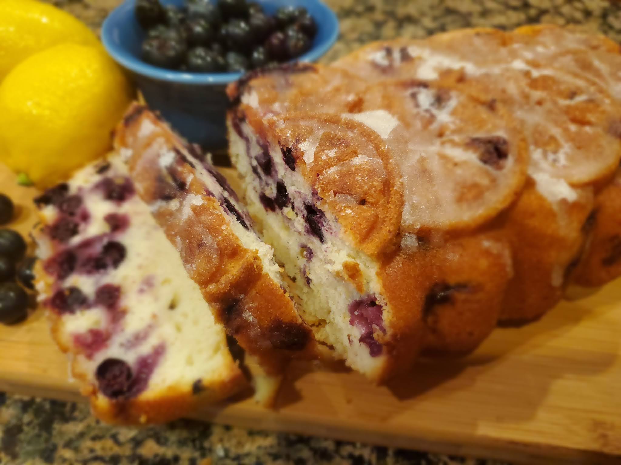The Harris Sisters Lemon Blueberry Quick Bread