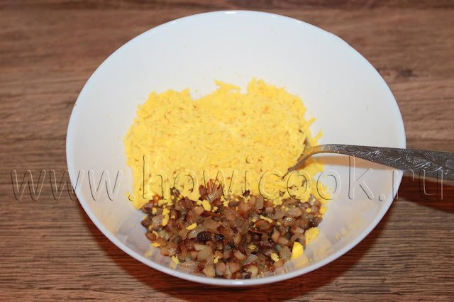 рецепт яиц, фаршированных шампиньонами с пошаговыми фото