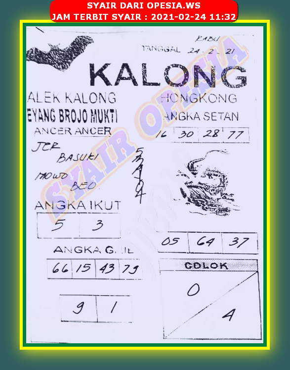 1 New Message Kode Syair Hongkong 24 Februari 2021 Forum Syair Togel Hongkong Singapura Sydney
