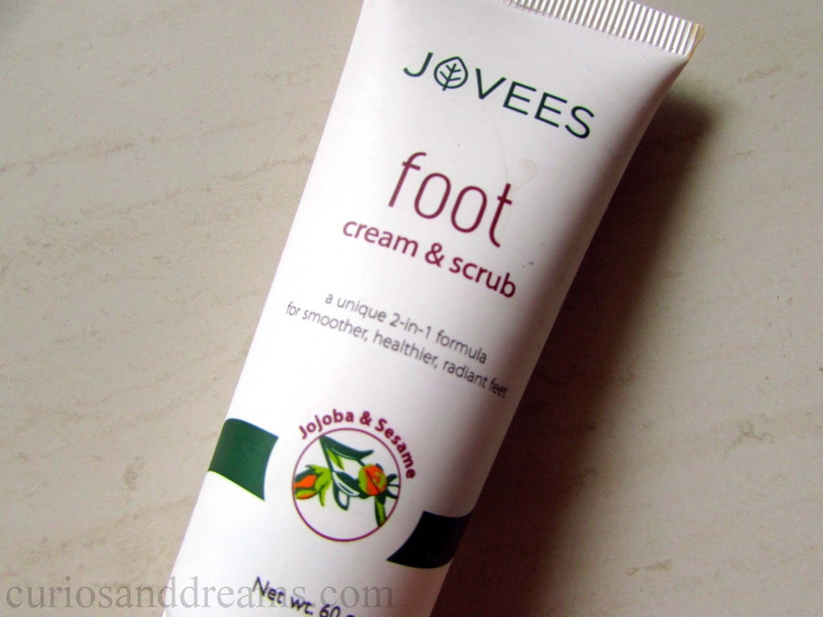 Jovees Foot Cream & Scrub Review Curios and Dreams Indian