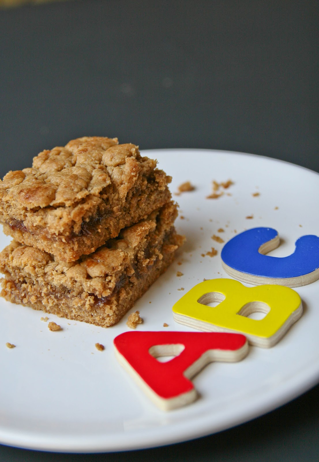 Haystacks & Champagne Back to School Peanut Butter & Jelly Bars