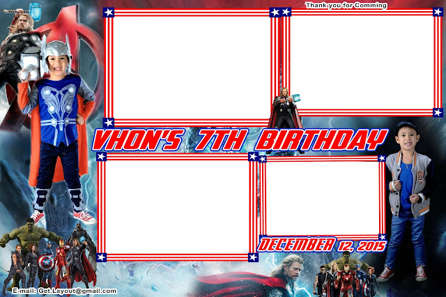 Iron Man Photo Booth Template Design