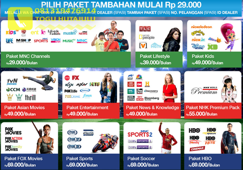 Daftar Terbaru Paket Indovision 2021 081319476914