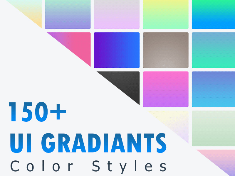 150+ Adobe Xd UI Gradients Color Styles Freebiegig