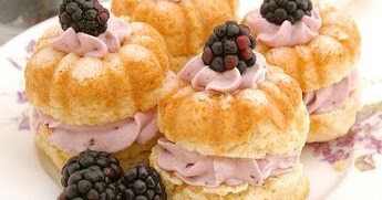 Cream Tea Scones with Blackberry Whipped Cream - Food Recipes Today
