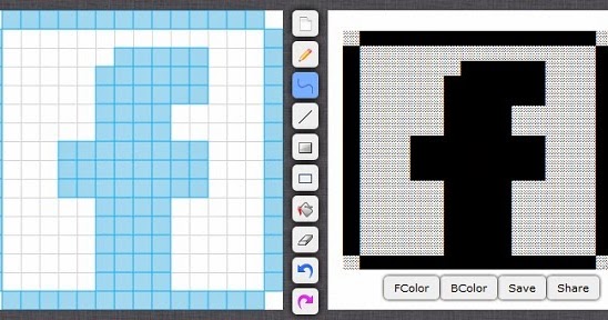 انشاء رسومات بالرموز لتعليقات الفيس بوك