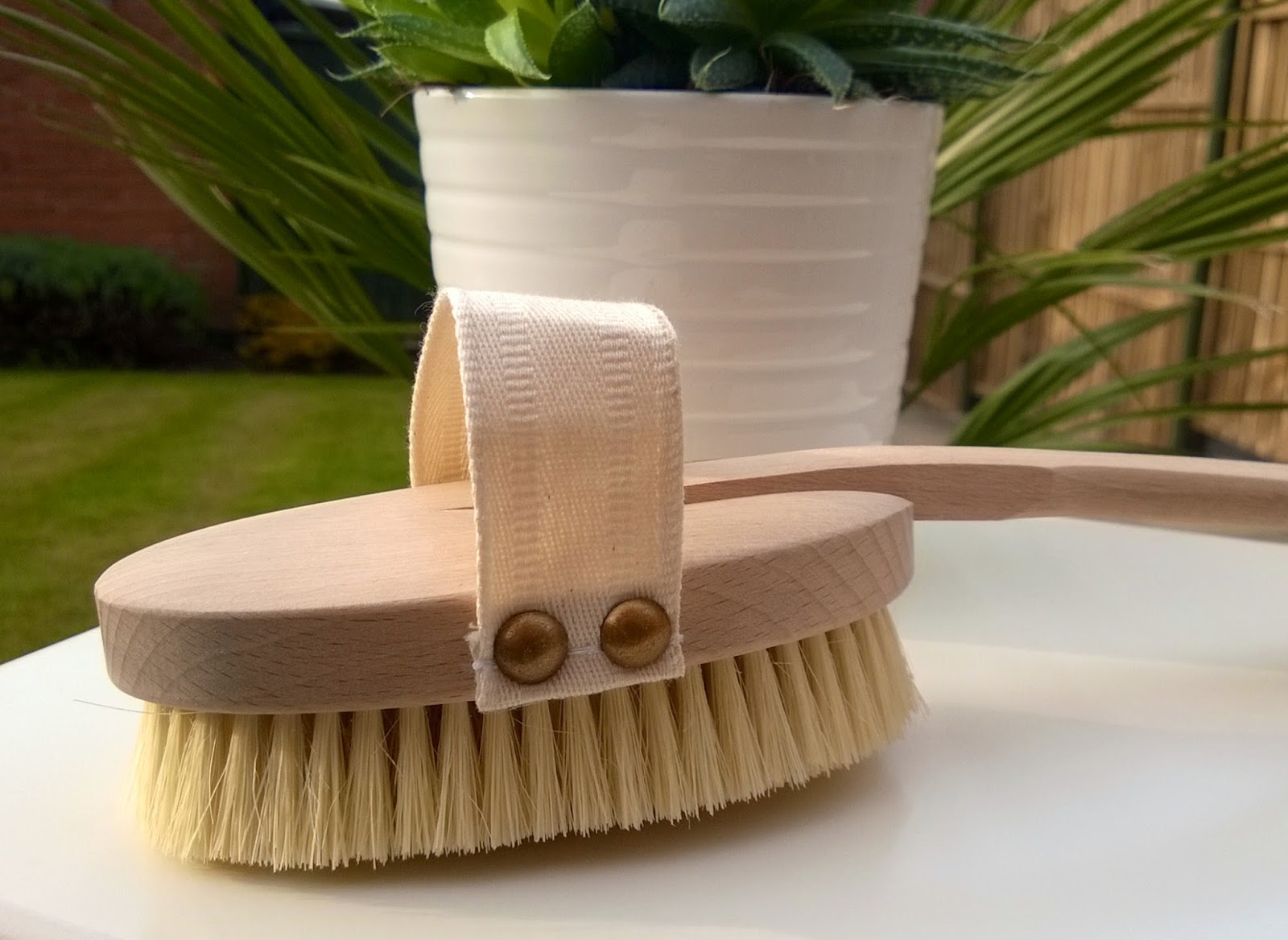 Liz Earle body brush & body lotion Life with Stephanie C