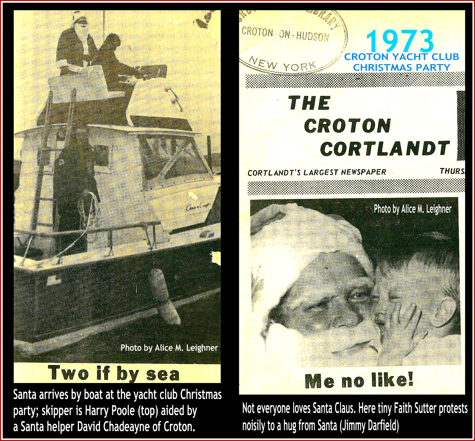 EverythingCroton CROTON YACHT CLUB, A BLAST FROM THE PAST, CHRISTMAS 1973