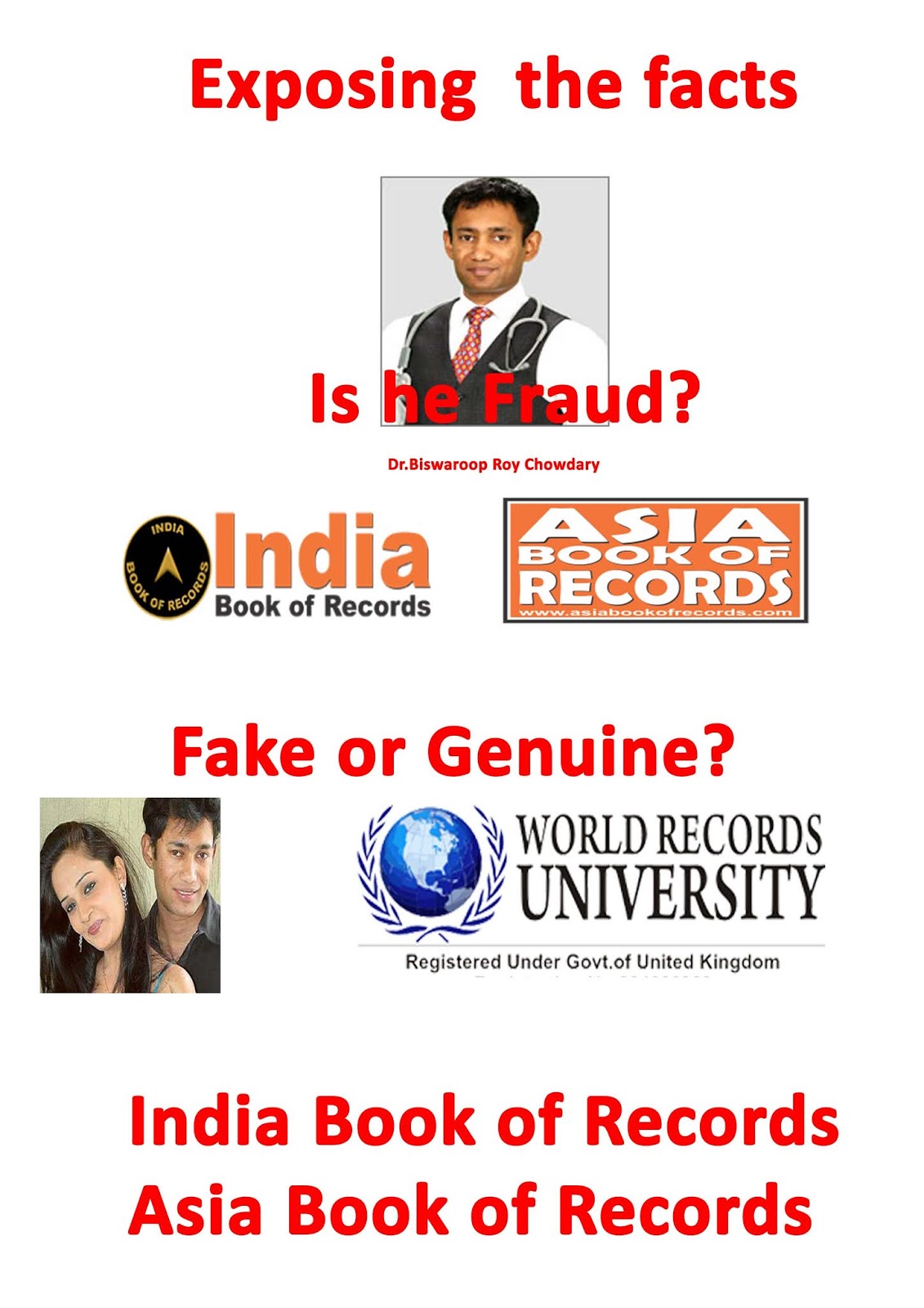HIGH RANGE BOOK OF WORLD RECORDS fake india book of records