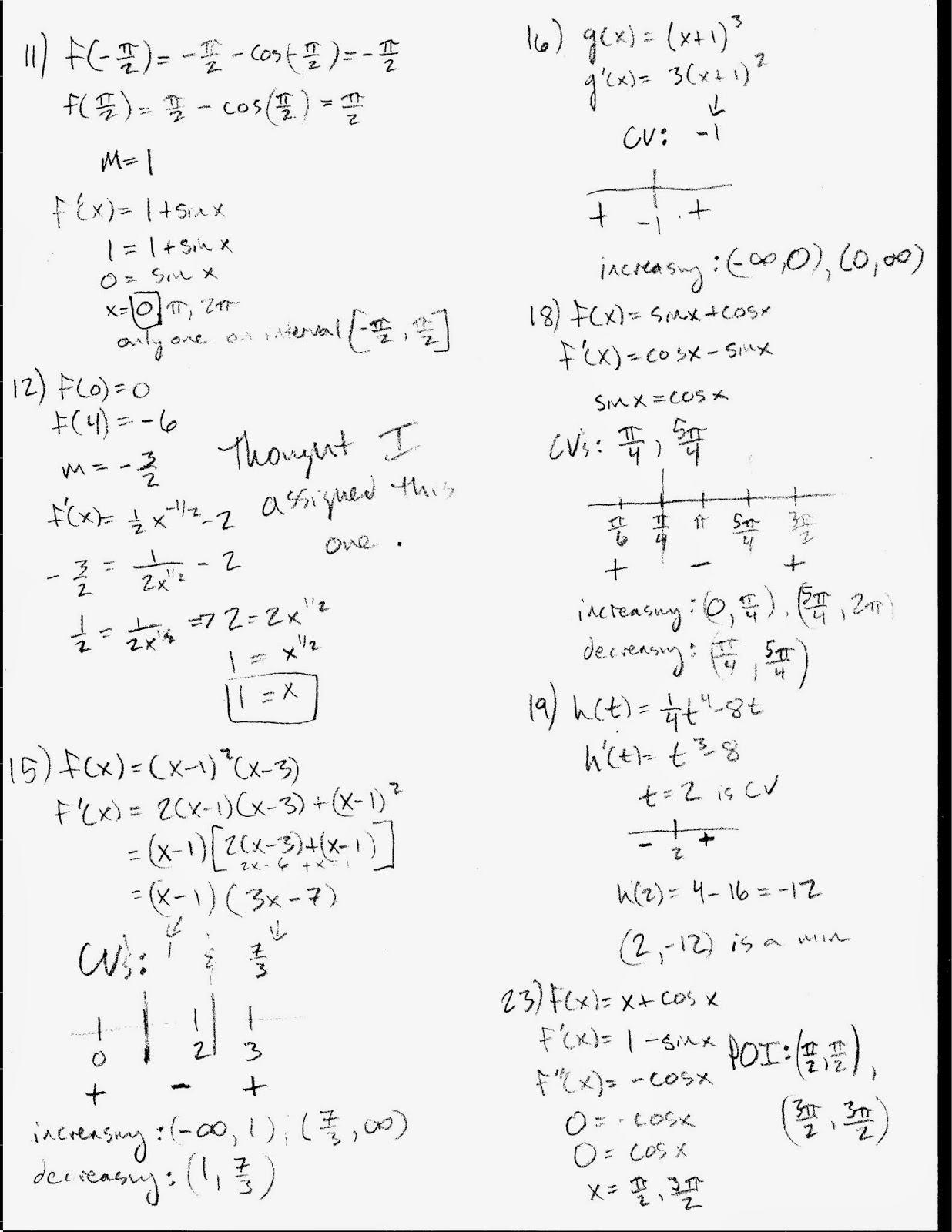 free calculus homework help