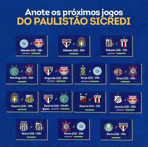 FPF define datas e horários dos próximos jogos do Corinthians no Paulistão