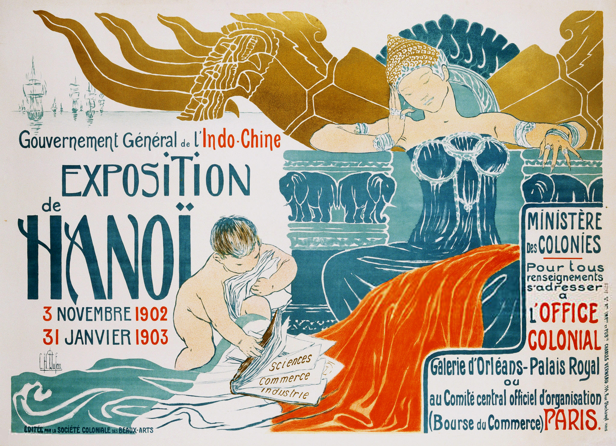 Tranh vẽ quảng cáo du lịch Việt Nam đặc sắc thời Pháp thuộc
