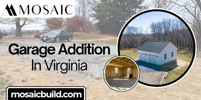 Garage Addition In Virginia - Mosaic Design Build