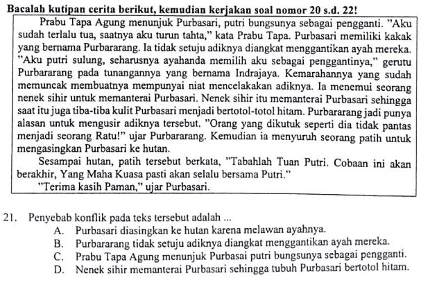 Contoh Soal Pg Dan Jawaban Mengenai Mengomentari Isi Teks