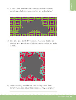 Apoyo Primaria Desafíos Matemáticos 2do Grado Bloque 2 Lección 45 Mosaicos