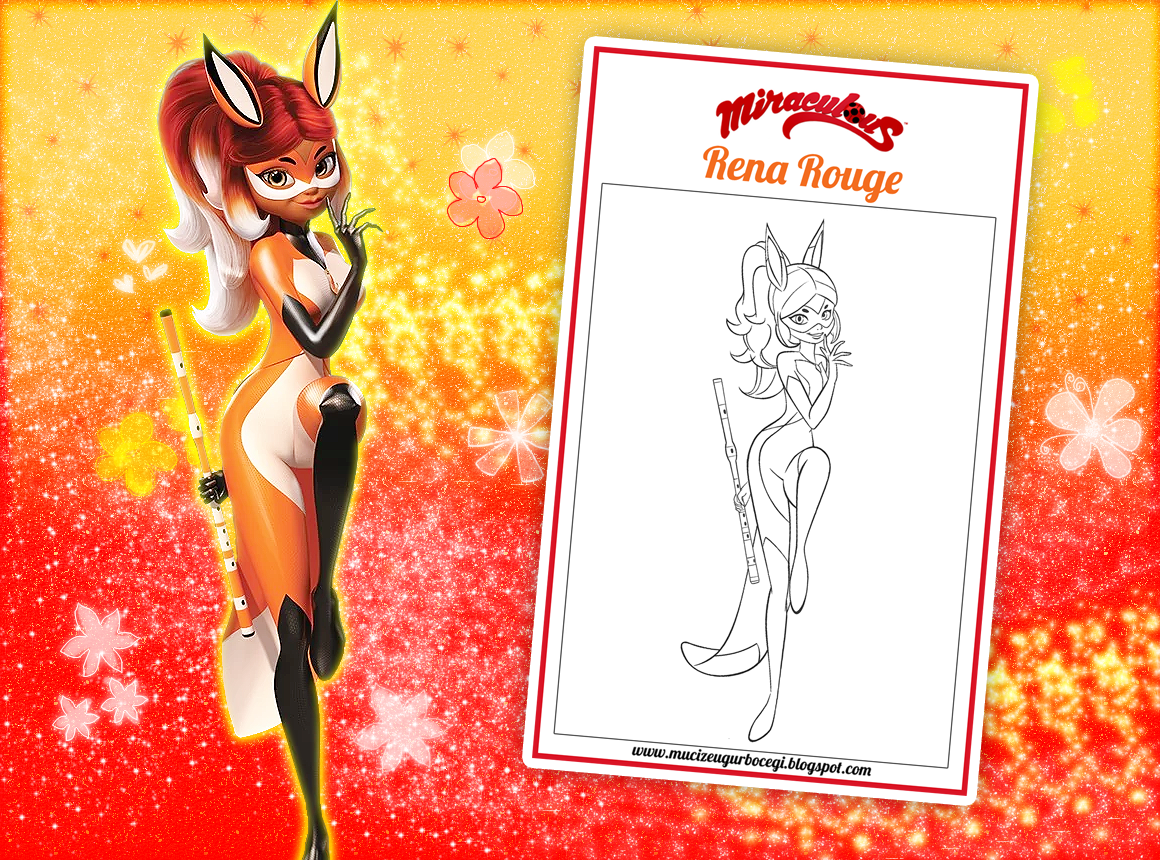 Rena Rouge Boyama Sayfası! Mucize! Uğur Böceği ile Kara Kedi