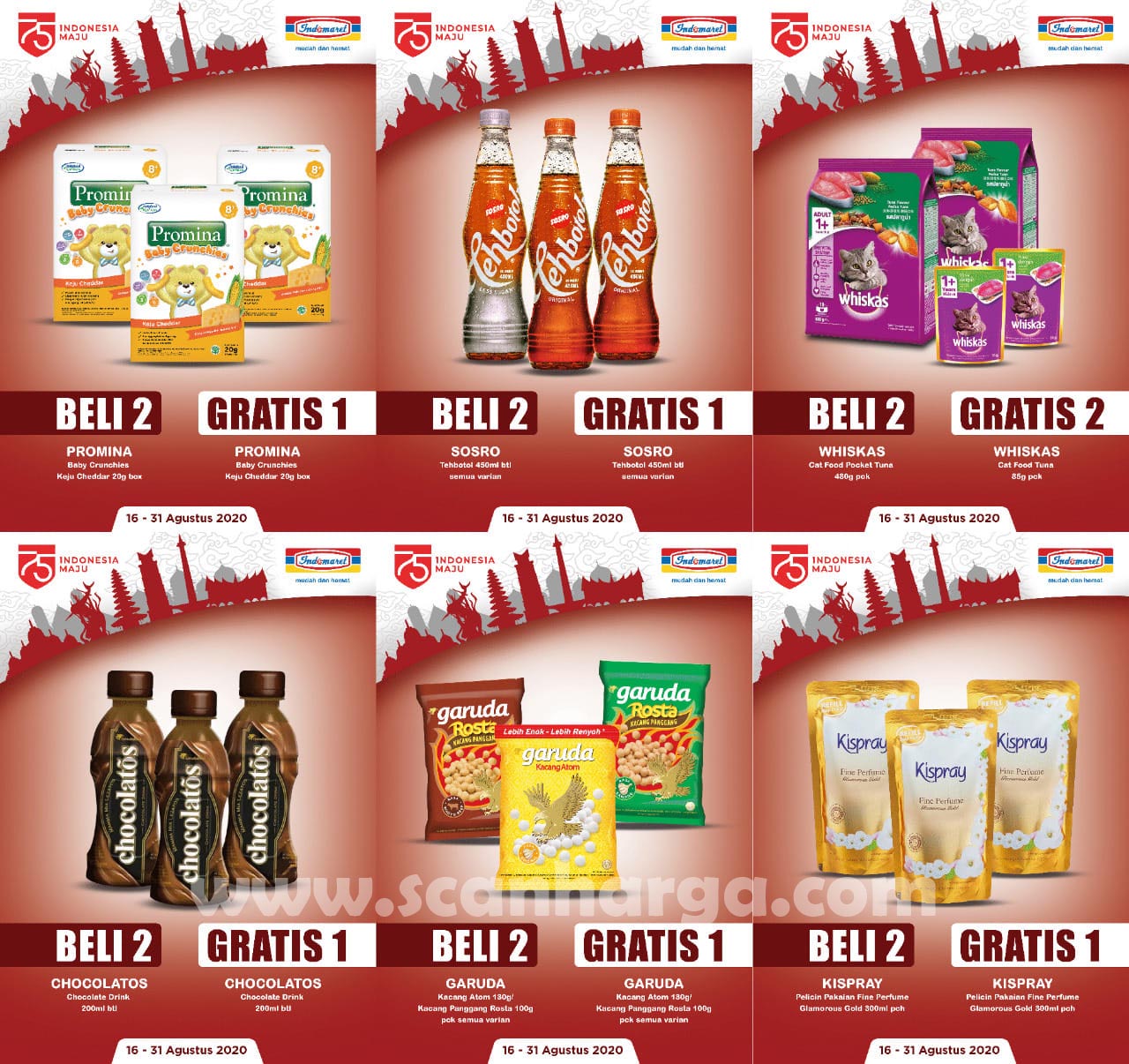 Katalog Indomaret PBI Promosi Bulan Ini Periode 16 31 Agustus 2020