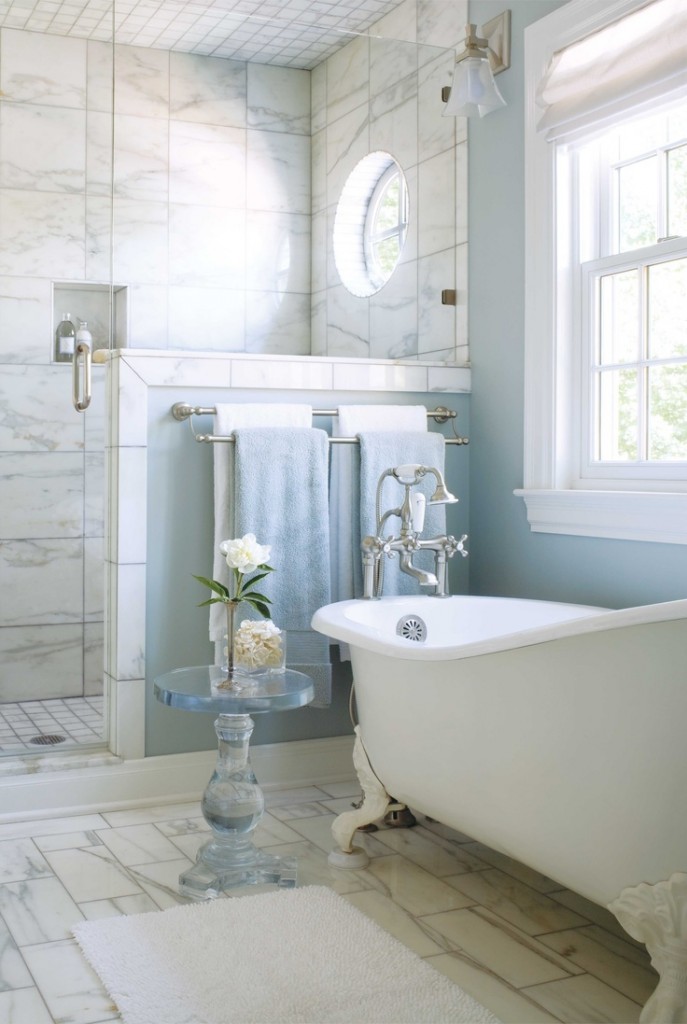 Los Mejores Diseños de Baños Blancos y Crema
