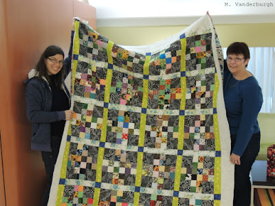 me with Shirley and Traffic Jam quilt