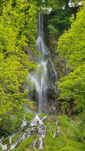 Der Uracher Wasserfall in Bad Urach