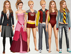 hermione granger harry potter sims outfits witch friend talented stuff loyal