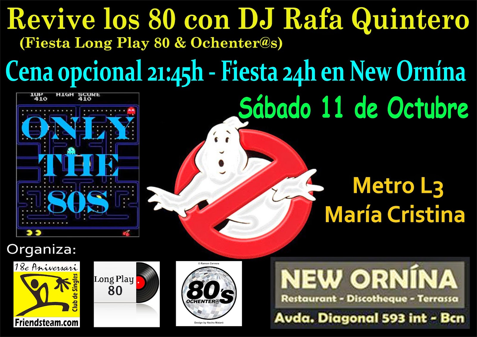 Flyer Fiesta Revive los 80 11/10/2014